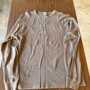 Harley-Davidson Brown Crew Neck Thermal Shirt